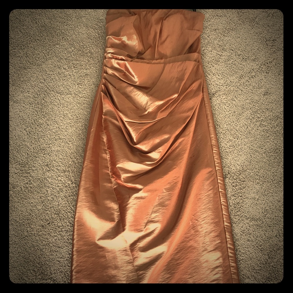 Gorgeous copper bridesmaid/formal dress